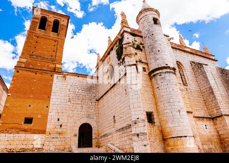 Details. Die Museumskirche San Antolín. Tordesillas, Valladolid, Castilla y León, Spanien, Europa Stockfoto