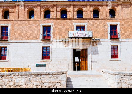 Casas del Tratado de Tordesillas - Häuser des Vertrags von Tordesillas. Tordesillas, Valladolid, Castilla y León, Spanien, Europa Stockfoto