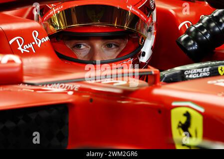 Sakhir, Bahrain. Februar 2024. Charles Leclerc (MON) Ferrari SF-24. Formel-1-Test, Tag drei, Freitag, 23. Februar 2024. Sakhir, Bahrain. Quelle: James Moy/Alamy Live News Stockfoto