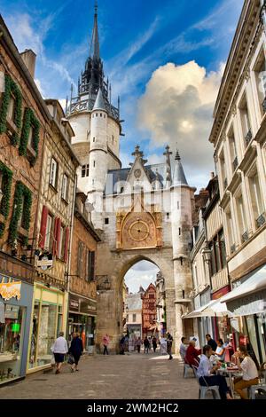 Tour De L'Horloge, Auxerre, Yonne, Burgund, Bourgogne, Frankreich, Europa Stockfoto