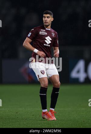 Turin, Italien. Februar 2024. Adam Masina vom FC Turin während des Spiels der Serie A im Stadio Grande Torino, Turin. Der Bildnachweis sollte lauten: Jonathan Moscrop/Sportimage Credit: Sportimage Ltd/Alamy Live News Stockfoto