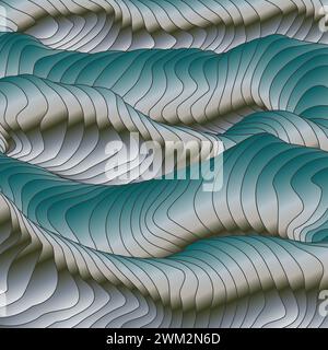 Abstrakter farbenfroher Hintergrund mit Farbverlauf. Die Illusion des dreidimensionalen Raumes. Eine Vorlage für kreatives Design Stock Vektor