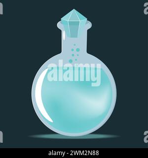 Farbige Zaubertränkflasche Vektor Stock Vektor