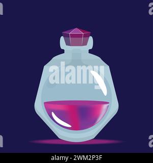 Farbige Zaubertränkflasche Vektor Stock Vektor