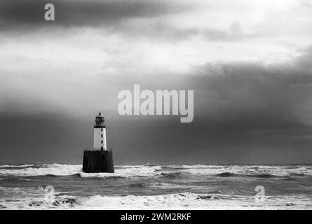 Foto: © Jamie Callister. Rattray Head Lighthouse, Buchan, Aberdeenshire, Nordost-Schottland, 14. November, 2023 Stockfoto