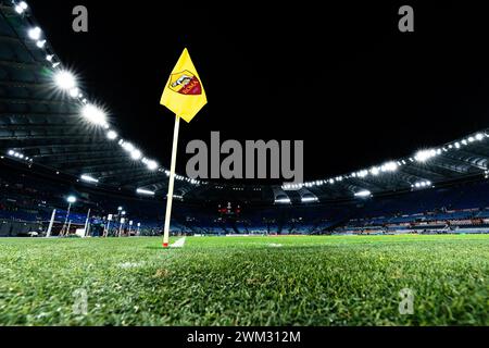 Rom, Italien. Februar 2024. Rom - Stadio Olympico vor dem 2. Leg der UEFA Europa League Knockout Round Play-offs zwischen AS Roma und Feyenoord im Stadio Olympico am 22. Februar 2024 in Rom, Italien. Credit: Box to Box Pictures/Alamy Live News Stockfoto