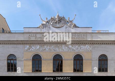 Teatro Argentina, berühmtes historisches Theater und Opernhaus aus dem 18. Jahrhundert. Largo di Torre Argentinien, Rom, Italien, Europa, Europäische Union, EU Stockfoto