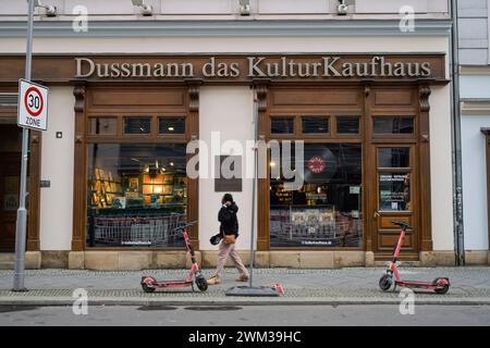 Dussmann Buchhandlung und Kulturkaufhaus, Friedrichstraße, Mitte, Berlin, Deutschland Stockfoto