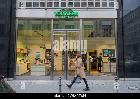 Vorwerk Geschäft, Friedrichstraße, Mitte, Berlin, Deutschland *** Vorwerk Store, Friedrichstraße, Mitte, Berlin, Deutschland Stockfoto