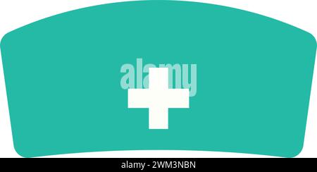 Farbige Schwesternhut-Symbol Vektor Stock Vektor