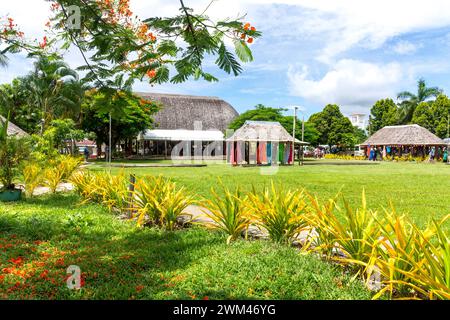 Samoa Cultural Village, Beach Road, Apia, Upolu Island, Samoa Stockfoto