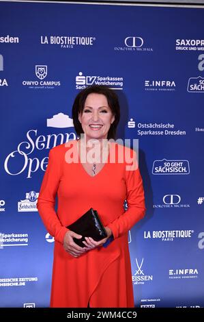 Ute Freudenberg beim 16. SemperOpernball 2024 in der Semperoper. Dresden, 23.02.2024 Stockfoto