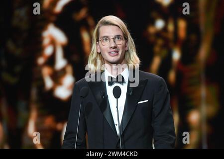 Berlin, Deutschland. Februar 2024. Paul Mirabel nahm am 23. Februar 2024 an den 49. Cesar Film Awards im L’Olympia in Paris Teil. Foto: Aurore Marechal/ABACAPRESS.COM Credit: Abaca Press/Alamy Live News Stockfoto