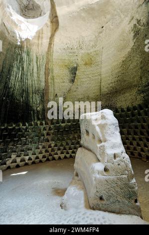 Die Höhlen von Beit Guvrin in Israel - die unterirdische Stadt der alten Menschen Stockfoto