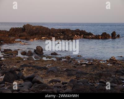 Atlantik bei La Jaca (Arico, Teneriffa, Kanarische Inseln, Spanien) Stockfoto