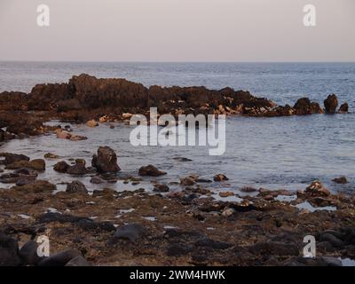 Atlantik bei La Jaca (Arico, Teneriffa, Kanarische Inseln, Spanien) Stockfoto