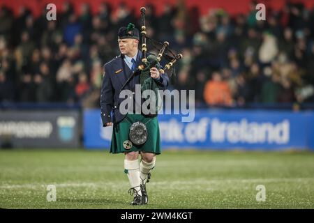 Februar 2024, Virgin Media Park, Cork, Irland - unter 20 sechs Nationen: Irland 43 - Wales 8 Stockfoto