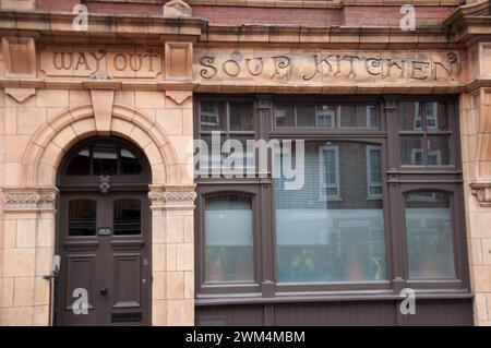 Suppenküche für die jüdischen Armen (1902); Spitalfields, City of London, London, Großbritannien Stockfoto