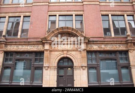 Suppenküche für die jüdischen Armen (1902); Spitalfields, City of London, London, Großbritannien Stockfoto