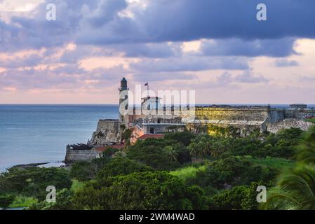 Burg der drei Könige von Morro in havanna oder Habana, kuba Stockfoto