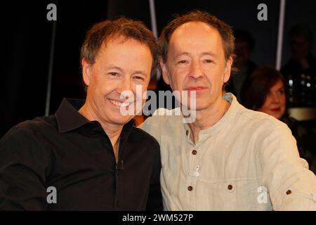 Hamburg, Deutschland 23. Februar 2024: NDR Talk Show - 23.02.2024 im Bild: Gerrit und Frederik Braun NDR Studio Hamburg *** Hamburg, Deutschland 23. Februar 2024 NDR Talk Show 23 02 2024 im Bild Gerrit und Frederik Braun NDR Studio Hamburg Copyright: XFotostandx/xMeyerx Stockfoto