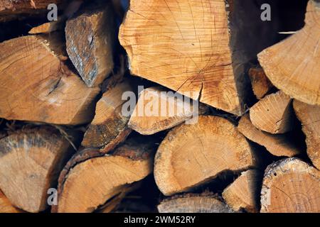 Full Frame geschossen von Protokollen Stockfoto