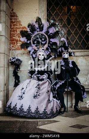 Karneval von Venedig, Februar 2024 Stockfoto