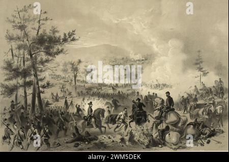 Schlacht von Gettysburg, Pa. Juli. Und 3. 1863 2. Stockfoto