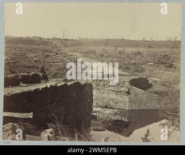 Schlachtfeld von Bull Run, Ruinen der steinernen Brücke Stockfoto