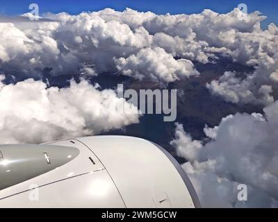 Flug von Buenos Aires nach Santiago de Chile Stockfoto