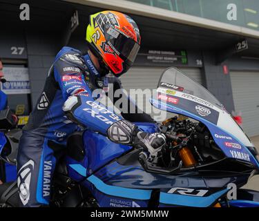 Phillip Island, Cowes, 24. Februar 2024; australische Runde der Superbike-Weltmeisterschaft.WSBK # 5 Philipp Oettl GER Yamaha YZF R1 GMT94 Yamaha Copyright. Damir IVKA/ATP Images (IVKA DAMIR /ATP/SPP) Credit: SPP Sport Pressefoto. /Alamy Live News Stockfoto