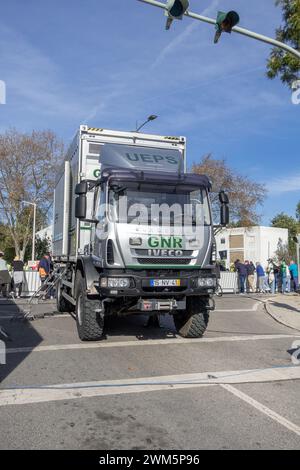 GNR Police Iveco EuroCargo Command Post National Republican Guard (Guarda Nacional Republicana), National Police Force Portugal, 17. Februar 2024 Stockfoto