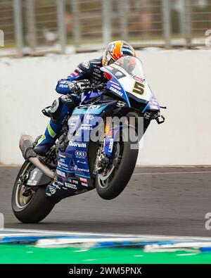 Phillip Island, Cowes, 24. Februar 2024; australische Runde der Superbike-Weltmeisterschaft.WSBK # 5 Philipp Oettl GER Yamaha YZF R1 GMT94 Yamaha Copyright. Damir IVKA/ATP Images (IVKA DAMIR /ATP/SPP) Credit: SPP Sport Pressefoto. /Alamy Live News Stockfoto