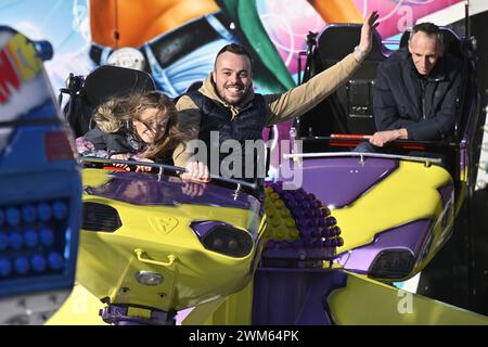 Prag, Tschechische Republik. Februar 2024. Das traditionelle St.. Die Matthewmesse (Matejska-Stupf) begann am 24. Februar 2024 in Prag. Quelle: VIT Simanek/CTK Photo/Alamy Live News Stockfoto