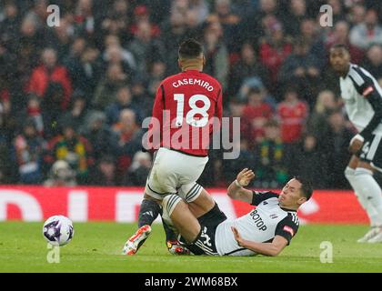 Manchester, Großbritannien. Februar 2024. Während des Premier League-Spiels in Old Trafford, Manchester. Foto: Andrew Yates/Sportimage Credit: Sportimage Ltd/Alamy Live News Stockfoto