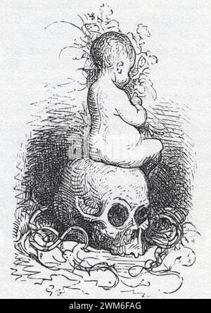 Gustave Doré. Illustration für Gargantua von Francois Rabelais, veröffentlicht in Œuvres de Rabelais Stockfoto