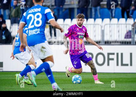 Brescia, Italien. Februar 2024. Manolo Portanova (AC Reggiana) während des Spiels Brescia Calcio vs AC Reggiana, italienischer Fußball Serie B in Brescia, Italien, 24. Februar 2024 Credit: Independent Photo Agency/Alamy Live News Stockfoto