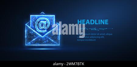 E-Mail-Symbol. Posteingangslogo, Umschlagsymbol, E-Mail-Mailbox, Benachrichtigung senden Stock Vektor