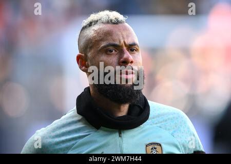 Nottingham am Samstag, den 24. Februar 2024. John Bostock aus Notts County während des Spiels der Sky Bet League 2 zwischen Notts County und Crewe Alexandra in der Meadow Lane, Nottingham am Samstag, den 24. Februar 2024. (Foto: Jon Hobley | MI News) Credit: MI News & Sport /Alamy Live News Stockfoto