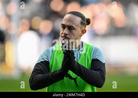 Nottingham am Samstag, den 24. Februar 2024. Jodi Jones aus Notts County während des Sky Bet League 2 Spiels zwischen Notts County und Crewe Alexandra in Meadow Lane, Nottingham am Samstag, den 24. Februar 2024. (Foto: Jon Hobley | MI News) Credit: MI News & Sport /Alamy Live News Stockfoto