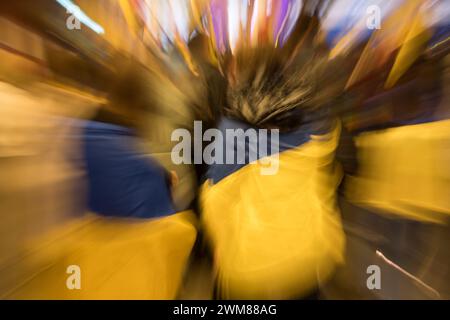 Danzig, Polen. 24. Februar 2024. 2. Jahrestag der russischen Agression auf der Ukraine © Wojciech Strozyk / Alamy Live News Stockfoto