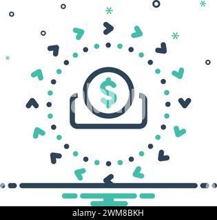 Symbol für Geschäft, Überweisung Stock Vektor