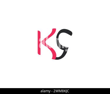 Kreative KS Letter Logo Vorlage Vektor Design Stock Vektor