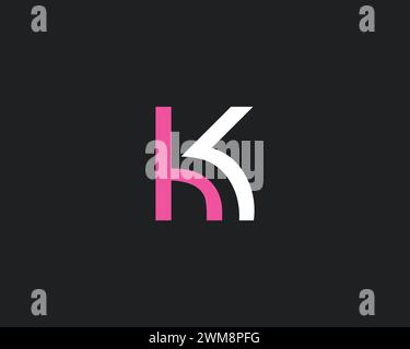 Kreativer HK Letter Logo Design Vorlage Vektor Stock Vektor