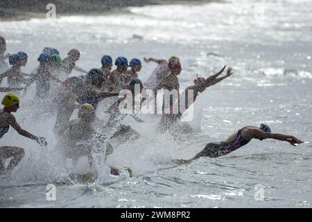 World Cup Triathlon Ahuriri - Napier 24. Februar 2024 Stockfoto