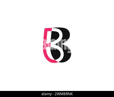 Creative Letter BB Logo Design Vektorvorlage Stock Vektor