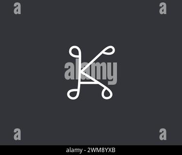 Creative Letter KA Logo Design Vektorvorlage Stock Vektor
