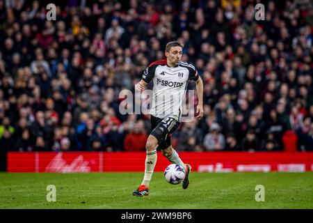 Manchester, Großbritannien. Februar 2024. Manchester, England, 24. Februar 2024 XXXXX während des Premier League-Fußballspiels zwischen Manchester United und Fulham FC im Old Trafford in Manchester, England. (Richard Callis/SPP) Credit: SPP Sport Press Photo. /Alamy Live News Stockfoto