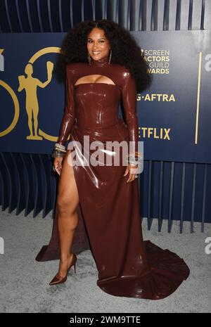 Los Angeles, Ca. Februar 2024. Ciara bei den Screen Actors Guild Awards 2024 am 24. Februar 2024 im Shrine Auditorium in Los Angeles, Kalifornien. Quelle: Jeffrey Mayer/Media Punch/Alamy Live News Stockfoto