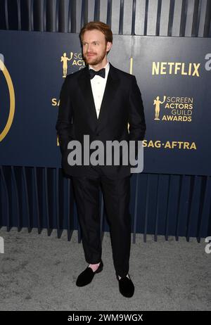 Los Angeles, Ca. Februar 2024. Finneas bei den Screen Actors Guild Awards 2024 am 24. Februar 2024 im Shrine Auditorium in Los Angeles, Kalifornien. Quelle: Jeffrey Mayer/Media Punch/Alamy Live News Stockfoto